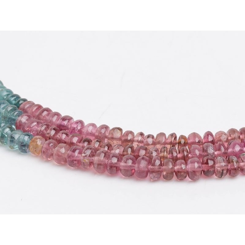 Τουρμαλίνης - Tourmaline χρώμα πολύχρωμο ροδέλα ταγιέ 3.5 mm Brazilia