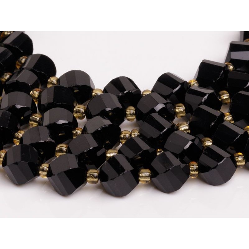 Τουρμαλίνης - Tourmaline χρώμα μαύρο σχήμα οβάλ ταγιέ 7x8 mm