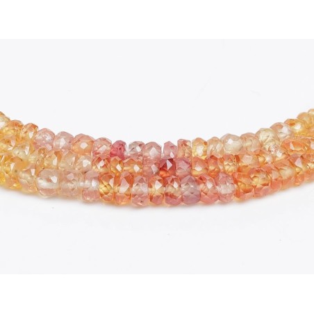 Τουρμαλίνης - Tourmaline χρώμα πολύχρωμο σχήμα ροδέλα ταγιέ 3-3.5 mm