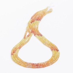 Τουρμαλίνης - Tourmaline χρώμα πολύχρωμο σχήμα ροδέλα ταγιέ 3-3.5 mm