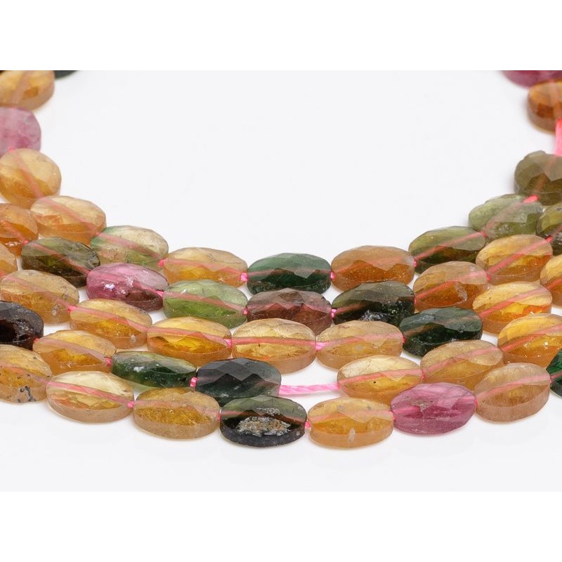 Τουρμαλίνης - Tourmaline χρώμα πολύχρωμο σχήμα οβάλ ταγιέ 6x8 mm