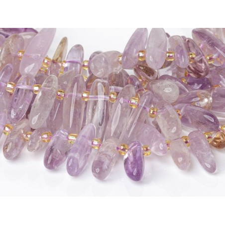 Αμετρίνης - Ametrine χρώμα Lila σχήμα κλαδί ακανόνιστο 12-18 mm