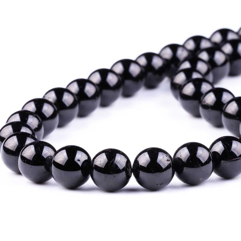 Τουρμαλίνης - Tourmaline χρώμα μαύρο σχήμα σφαιρικό 12 mm