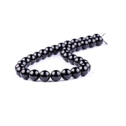 Τουρμαλίνης - Tourmaline χρώμα μαύρο σχήμα σφαιρικό 12 mm