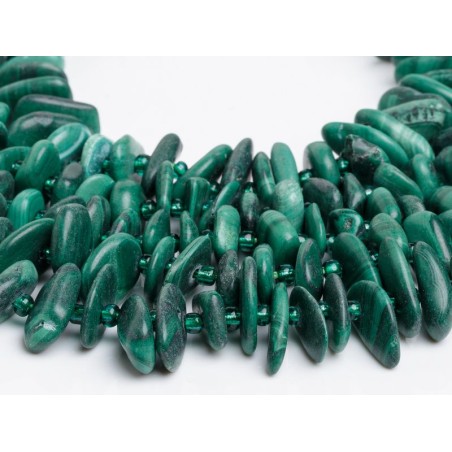 Μαλαχίτης - Malachite χρώμα πράσινο σχήμα ακανόνιστο 8-11 mm