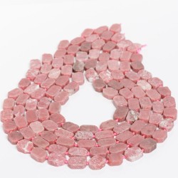 Ροδονίτης - Rhodonite χρώμα ροζ σχήμα ορθογώνιο ακανόνιστο