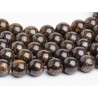 Μπρονζίτης - Bronzite χρώμα καφέ σχήμα σφαιρικό 8.5 mm