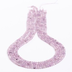 Λεπιδολίτης - Lepidolite χρώμα μοβ σχήμα σφαιρικό ταγιέ 3 mm