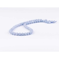 Αγγελίτης - Angelite χρώμα μπλε ανοικτό σχήμα σφαιρικό ταγιέ 6 mm