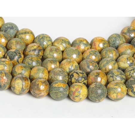 Αγγλεσίτης - Anglesite χρώμα πολύχρωμο σχήμα σφαιρικό 6.5 mm