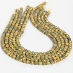 Αγγλεσίτης - Anglesite χρώμα πολύχρωμο σχήμα σφαιρικό 6.5 mm