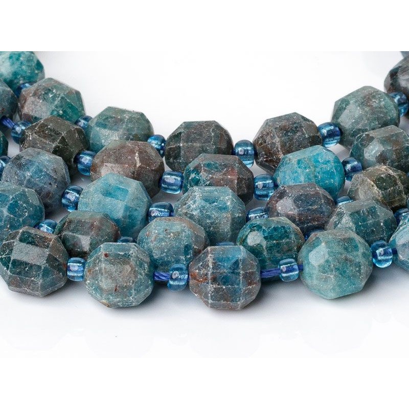 Απατίτης - Apatite χρώμα σκούρο μπλέ σχήμα οβάλ ταγιέ 7.5 mm