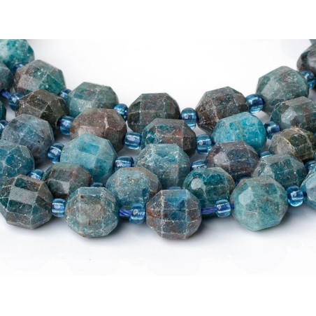 Απατίτης - Apatite χρώμα σκούρο μπλέ σχήμα οβάλ ταγιέ 7.5 mm