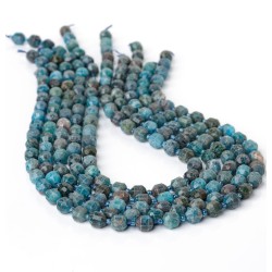 Απατίτης - Apatite χρώμα σκούρο μπλέ σχήμα οβάλ ταγιέ 7.5 mm