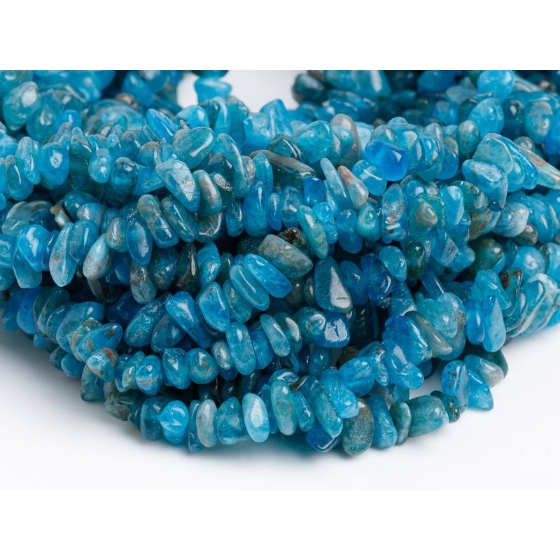 Απατίτης - Apatite χρώμα μπλε σχήμα τσιπς 4-6 mm