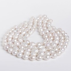Μαργαριτάρια (Pearls) χρώμα λευκό σχήμα μπαρόκ οβάλ 12-14 mm V2