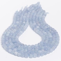 Ακουαμαρίνα - Aqua marine χρώμα μπλε ανοικτό σχήμα κύβος ταγιέ 7.5 mm V1