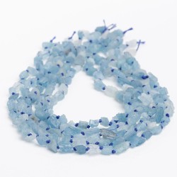 Ακουαμαρίνα - Aqua marine χρώμα μπλε ανοικτό σχήμα ακανόνιστο cut 5-7 mm