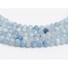 Ακουαμαρίνα - Aqua marine χρώμα μπλε ανοικτό σχήμα ροδέλα ταγιέ 5.5 mm