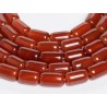 Κορνεόλη - Carnelian χρώμα κόκκινο σχήμα κυλινδρικό 8x12 mm