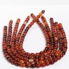 Κορνεόλη - Carnelian χρώμα κόκκινο σχήμα βαρέλι 8x9.5 mm