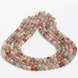 Άστριοι - Feldspars mix χρώμα πολύχρωμο σχήμα σφαιρικό 6.5 mm V1