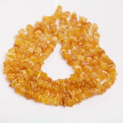 Κεχριμπάρι - Amber χρώμα πορτοκαλί σχήμα τσιπς 7-12 mm