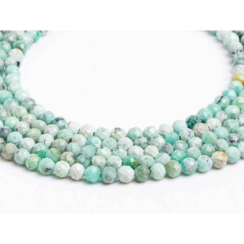 Βαρισίτης - Variscite χρώμα τουρκουάζ σχήμα σφαιρικό ταγιέ 3.5 mm