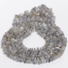 Λαμπραντορίτης - Labradorite χρώμα γκρι σχήμα ακανόνιστο ροδέλα 9-11 mm