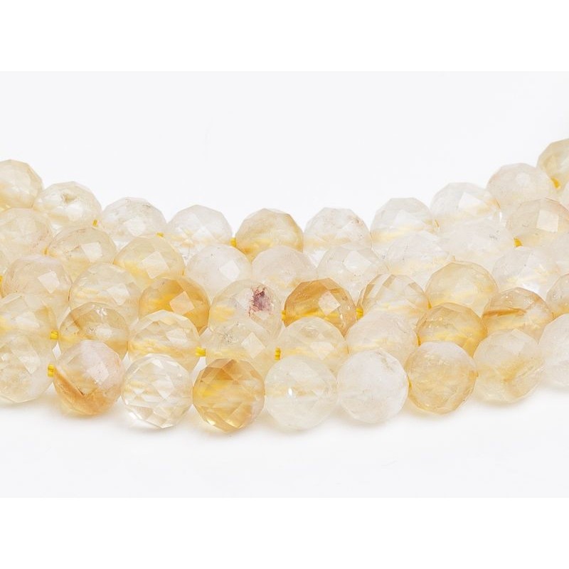 Κιτρίνης - Citrine χρώμα κίτρινο σχήμα σφαιρικό ταγιέ 5 mm