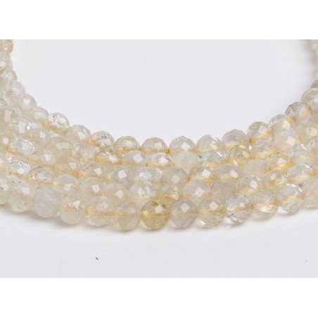 Κιτρίνης - Citrine χρώμα κίτρινο σχήμα σφαιρικό ταγιέ 4 mm