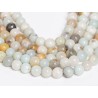 Αμαζονίτης - Amazonite χρώμα πολύχρωμο σχήμα σφαιρικό 6.5 mm