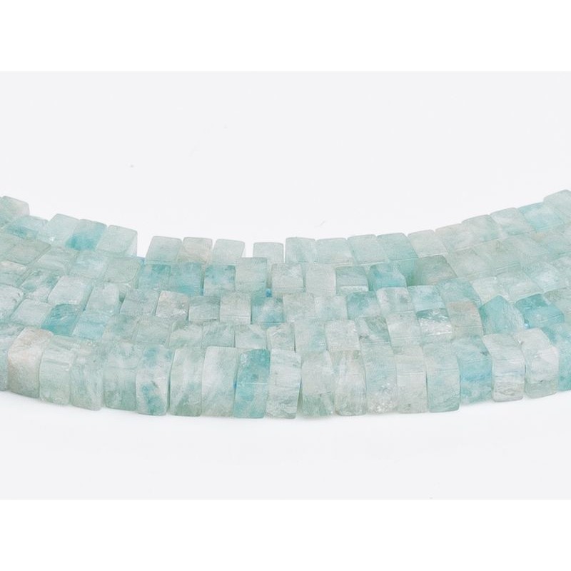 Αμαζονίτης - Amazonite χρώμα τουρκουάζ ανοιχτό σχήμα τετράγωνο 2.5 mm