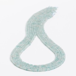 Αμαζονίτης - Amazonite χρώμα τουρκουάζ ανοιχτό σχήμα τετράγωνο 2.5 mm