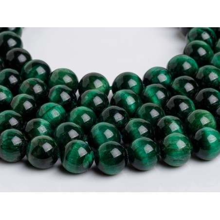 Μάτι τίγρης - Tiger eye χρώμα πράσινο σχήμα σφαιρικό 8.5 mm