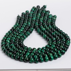 Μάτι τίγρης - Tiger eye χρώμα πράσινο σχήμα σφαιρικό 8.5 mm